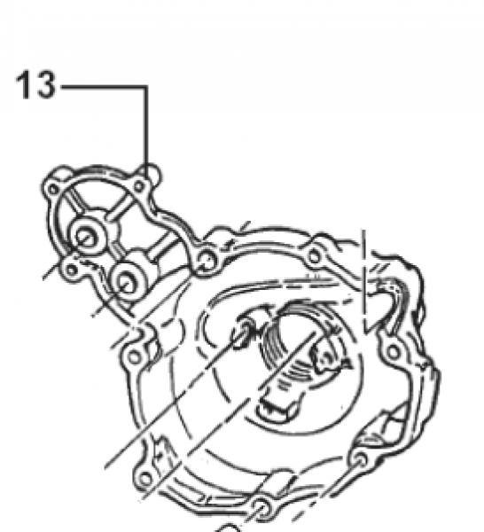 Zündungsdeckel Kokusan 450 F und Fi e-Start , # F30792`