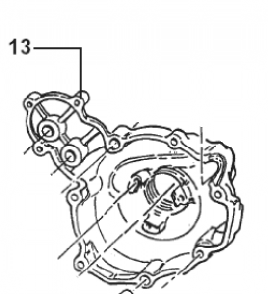 Zündungsdeckel Kokusan 450 F und Fi e-Start , # F30792.