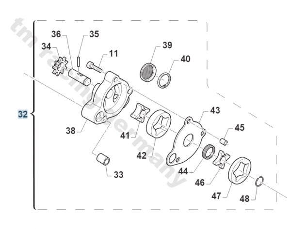 Ölpumpe kpl 4T 450. # F32508.450`