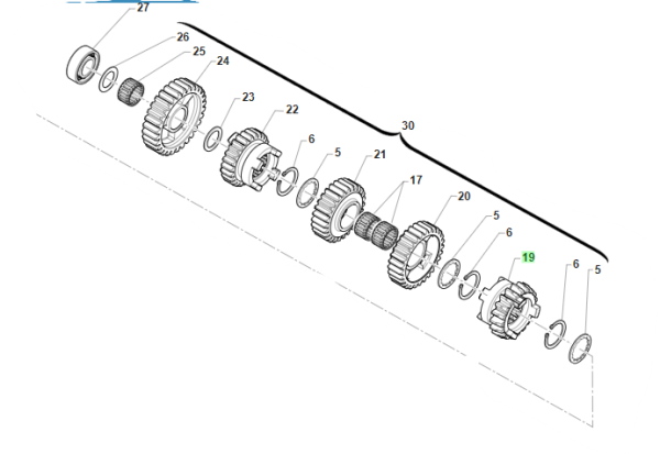 Zahnrad  6a A.S. Z20 300 4T. # F40111`