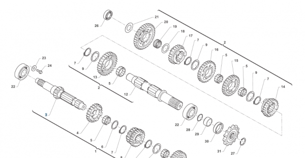 Getriebewelle primaer Z16, SMK 6G. # F40170`