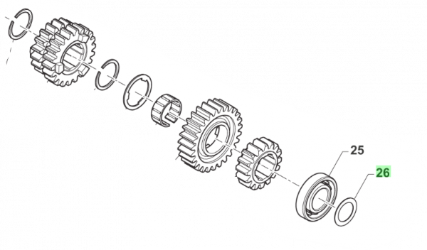 Anlaufscheibe Ø20,3 x Ø35,9 x 0,30, # F48401.30`