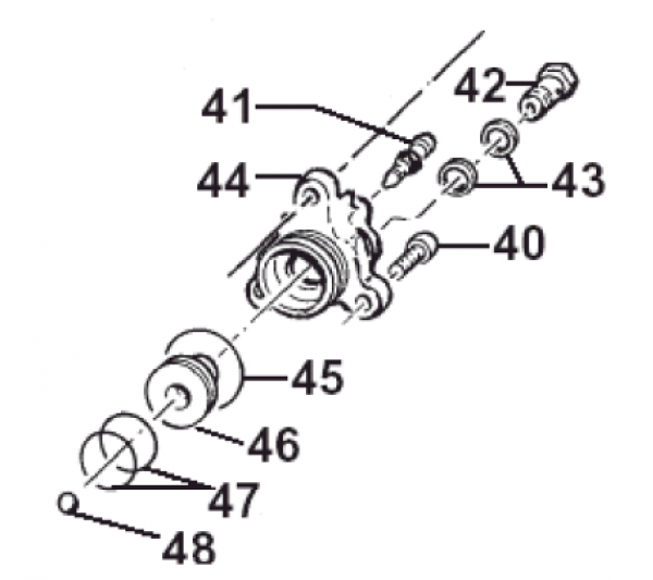 Hohlschraube 6mm, Kupplungsnehmer mod 2004. # F49801`