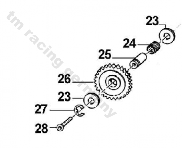 Seegerring Zwischenwelle Ölpumpe, # F49821
