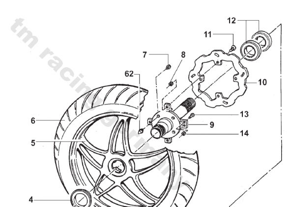 Befestigungschraube Mitnehmerzapfen SMM HR, # F49950,