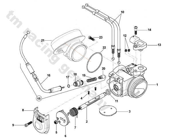 Bowdenzug Fi choke/hotstart, # F64326`