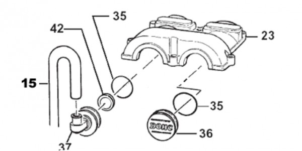 Entlüftungsschlauch 15X21, # F65105. ersetzt durch # F65104`