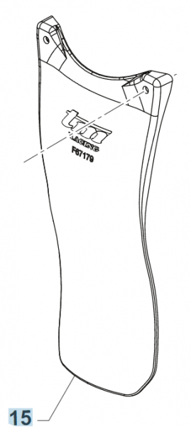 Spritzschutz Stossdaempfer, 4T, MY 22. # F67179`