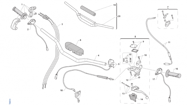 Killschalter TM Racing 2T/4T.  # F68189`