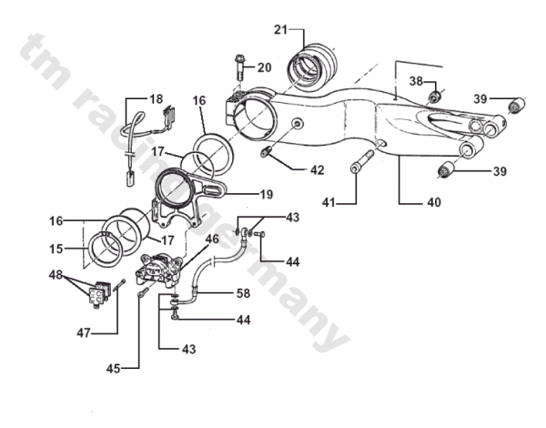 Bremsleitung hinten SMM 2/4T 03 > , # F69511