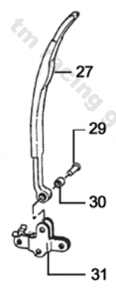 Halter Steuerkettenschiene, # F70308`