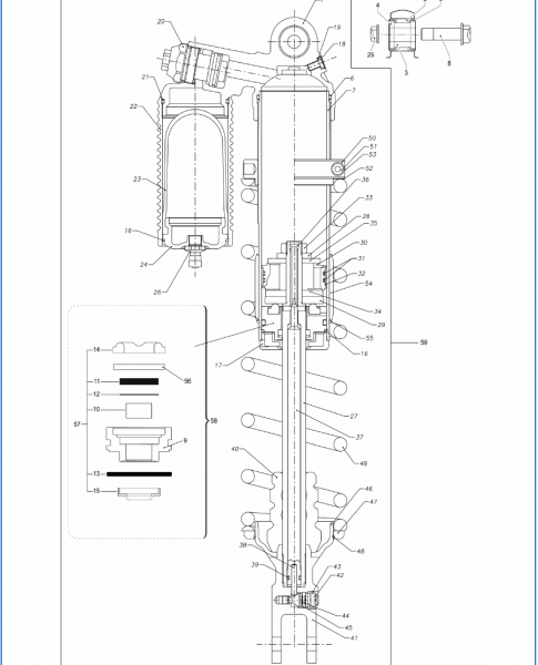 Ventil mit Ventilkörper Stoßdämpfer TM Racing factory, # F72381`