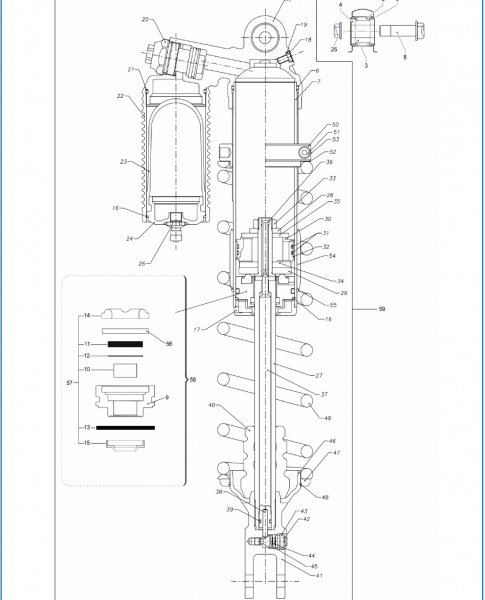 Ventil mit Ventilkörper Stoßdämpfer TM Racing factory, # F72381,