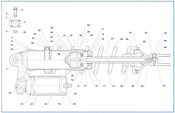 Kolbenstange für Stoßdämpfer TM Racing factory ,  # F72456`