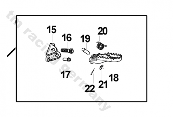 Fussraster SMX Alu R2 links , # F73459