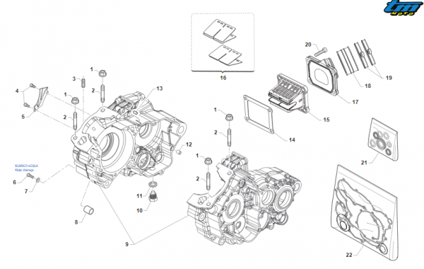 Kit Wellendichtringe 125 ES, my25. # 04046`