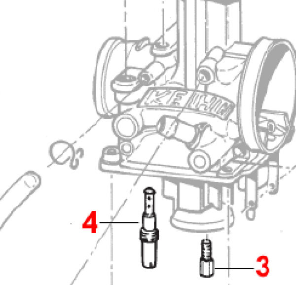 Leerlaufdüse KEIHIN 45, # D24102.45´