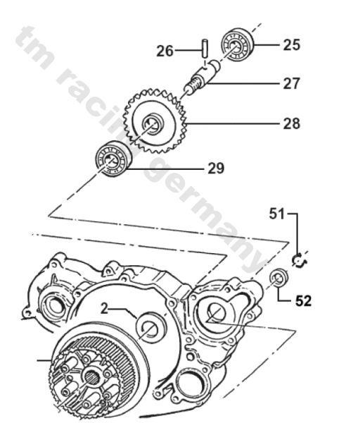 Kugellager Wasserpumpe 4T, # F03351`