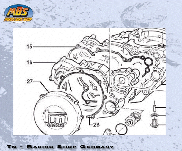 Dichtung Kupplungsgehäuse 4T. # F05805.