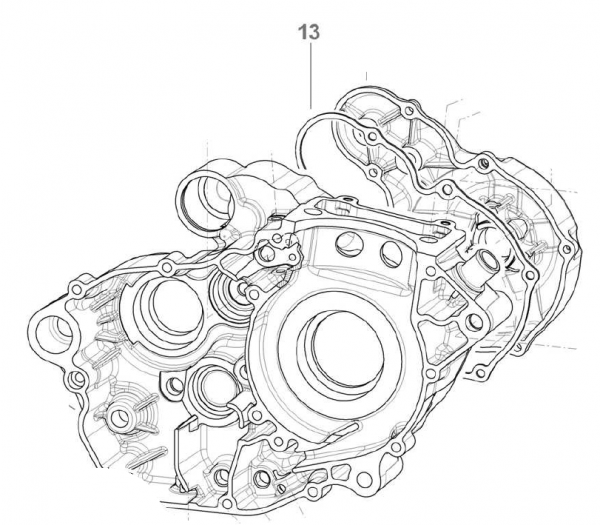 Zündungsdeckeldichtung, E-Startversion. # F05829´