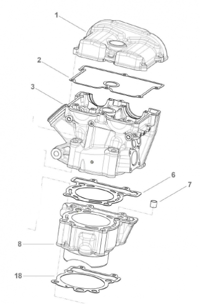 Fußdichtung 250Fi Metall 0.5mm. # F05837.3.