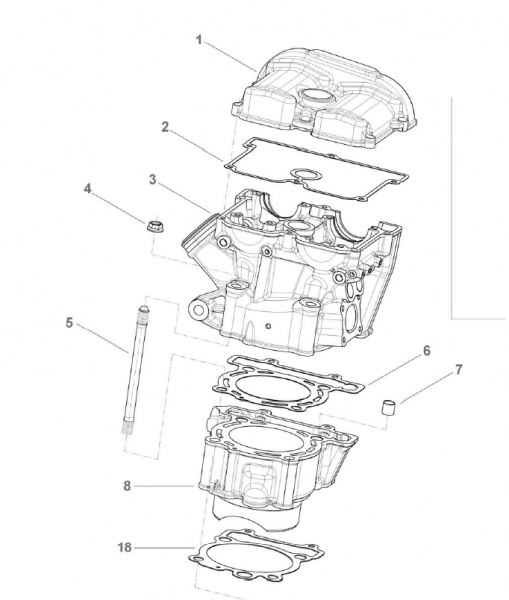Ventildeckeldichtung 250Fi, # F05838