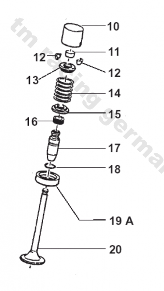 Auslaßventil D.24.5, Stahl, #F14123,