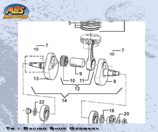 Kurbelwelle CPL 450/06 NO ES