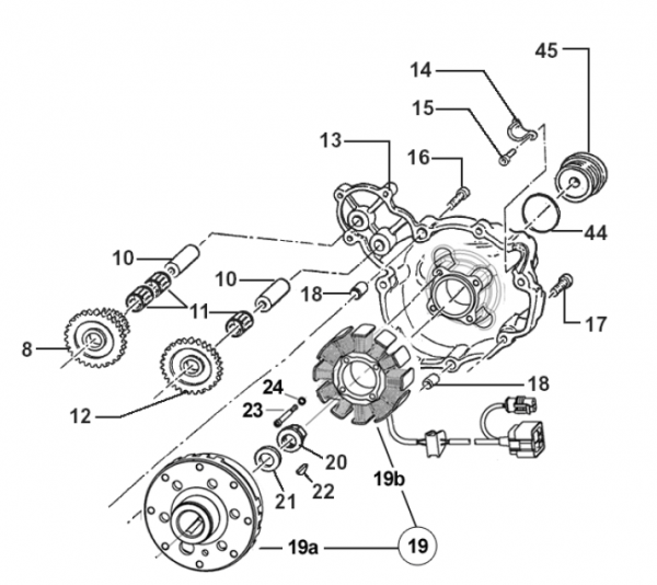 Nadellager E-Startersystem 4T. # F19501`