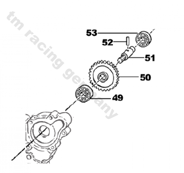 Nadel Wasserpumpenwelle 3 X 17.8 4T, # F19500`