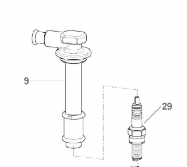 Zündkerzenstecker 250 Fi mod 2010 , # F21421`