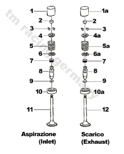 Federteller für Ventilfeder Einlass, #F26402`