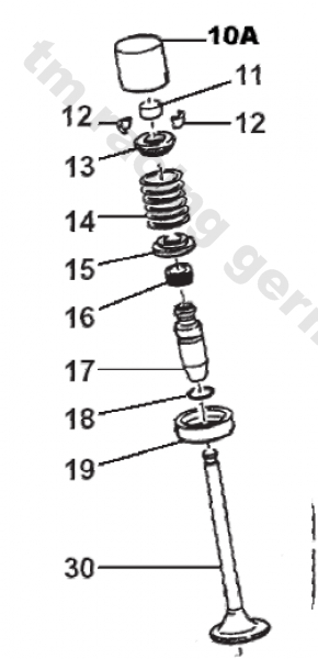 Federteller oben für Ventilfeder F14151, #F26412