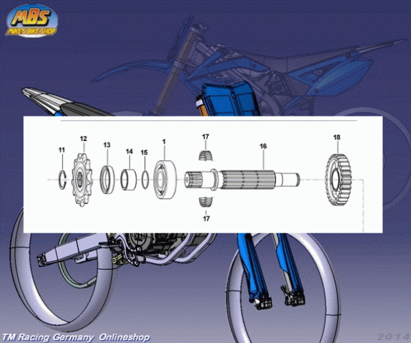O RING Buchse Ritzel 250F /09, # F12320´