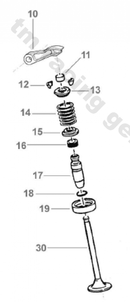 Federteller oben für Ventilfeder F16450 250N, #F 26488.