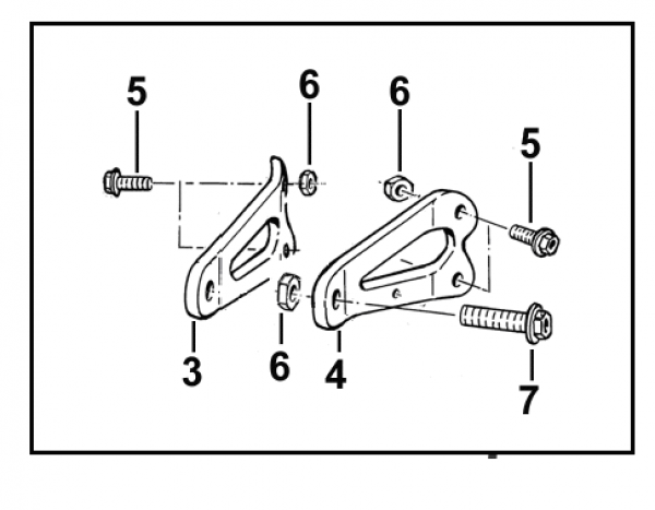 Motorhalterung Rahmen zum Zylinderkopf, links , Holder, engine (left ), # F26516