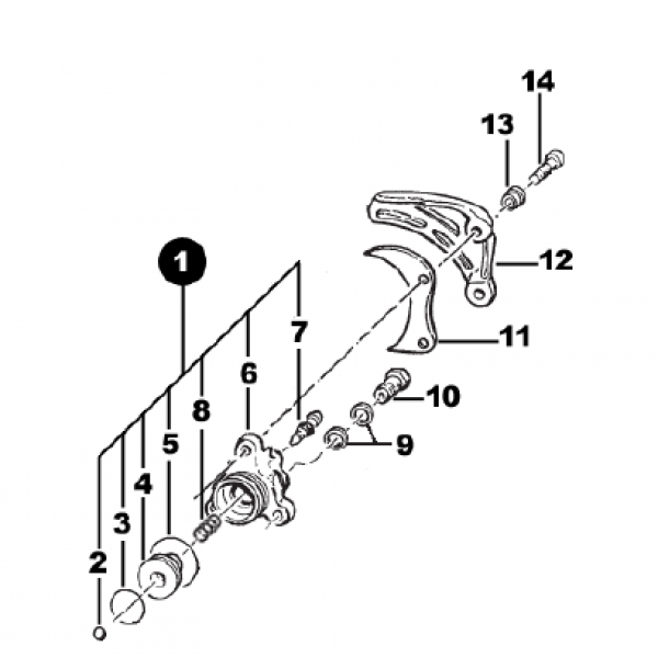 Kupplungsnehmer 450/530 mod 2015. # F30029`