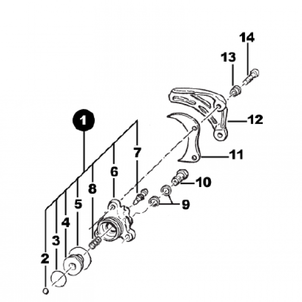 Kupplungsnehmer 450/530 mod 2015 , # F30029`