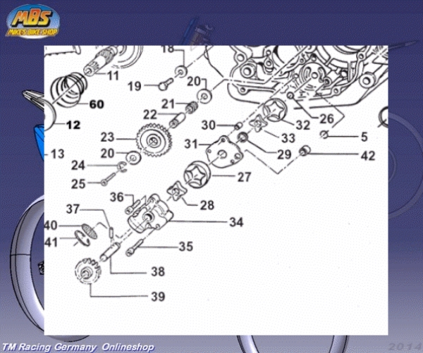 Aussenrotor innere Ölpumpe 4T, # F32513.