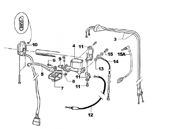Gaszug 4 Takt Modell Fi ab 2010. # F64322`