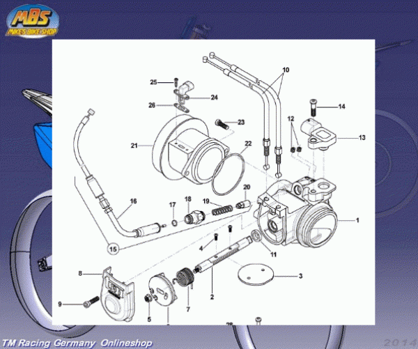 Choke / Hotstartzug  kpl, # F64327.