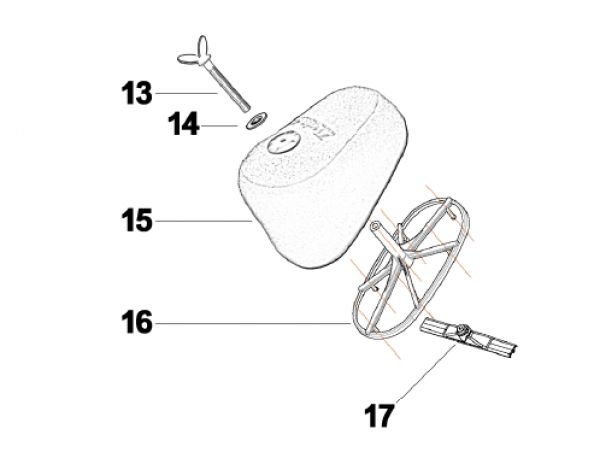 Luftfilterkäfig 4T mod 2015 für Luftfilter 66065. # F66521`