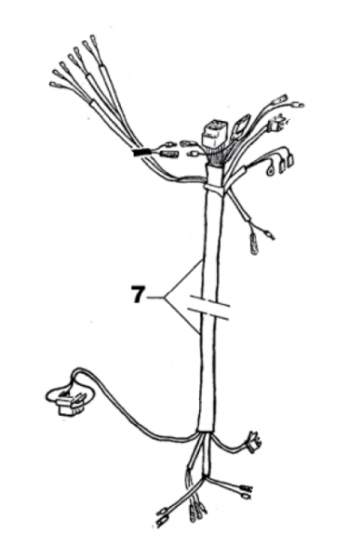 Kabelbaum Lichtsystem ohne Schalteinheit mod 08  , # F68003