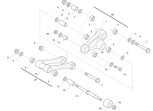 Lagersatz Umlenkung nur Lager mod 05 -12