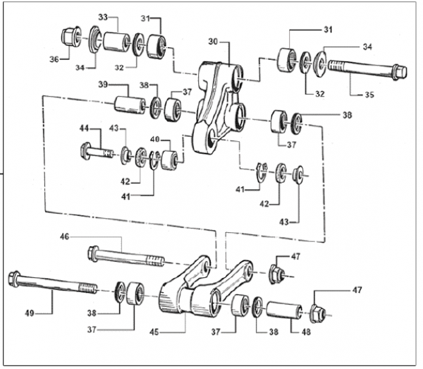 Lagersatz TM Racing Umlenkung nur Lager mod 00-04