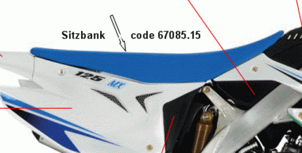 Sitzbank 2T mod 2015 bis 2021, # 67085.15`