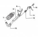 Schaltwalzenarretierung, Stopper Assy with bearing, # 26063.12.