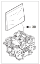 Zylinderkopf SEMI-CPL 450 MX MY2023 Ventilsitz ASP D.E. 40. # F02890.S3`