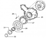 Freilauflager E-Startsystem 4T. # F03354`