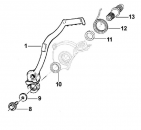 Wellendichtring Kickstarterwelle 250 F/Fi 2009. # F04365`